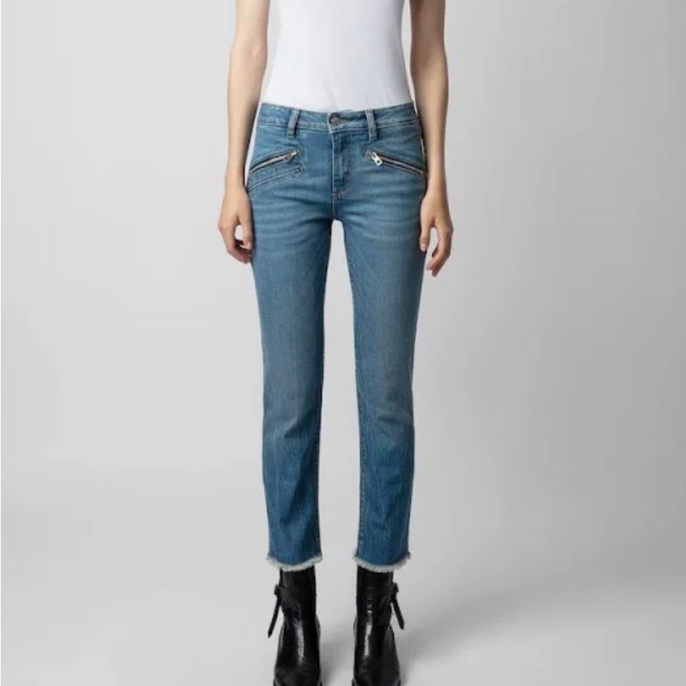 NWT Zadig & Voltaire Ava Bleu Denim Eco Jeans sz 27